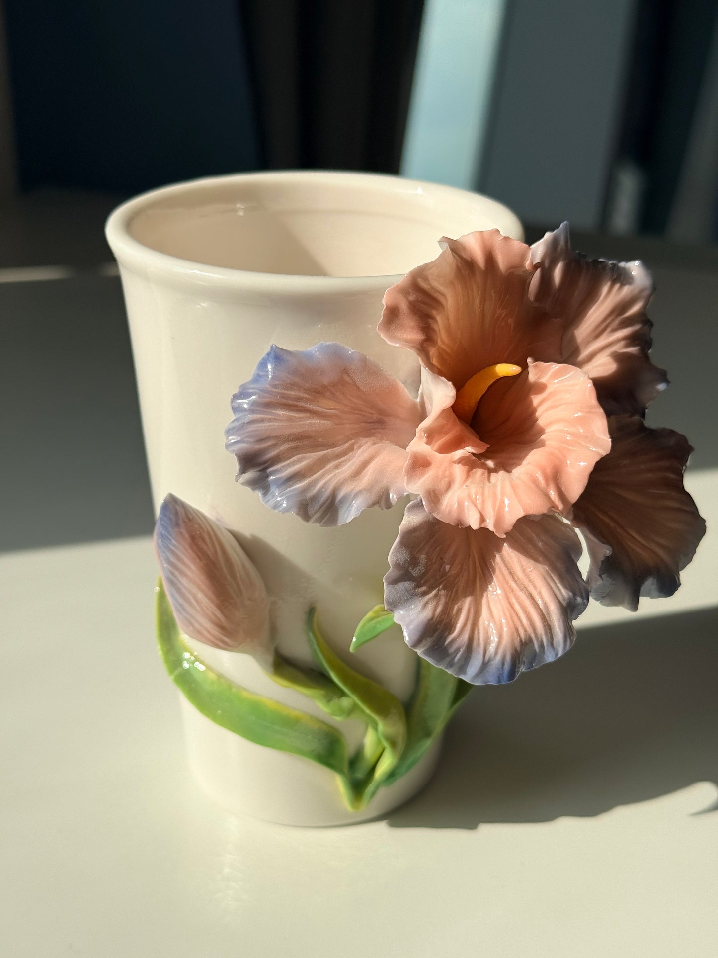 Pink Iris Cup
