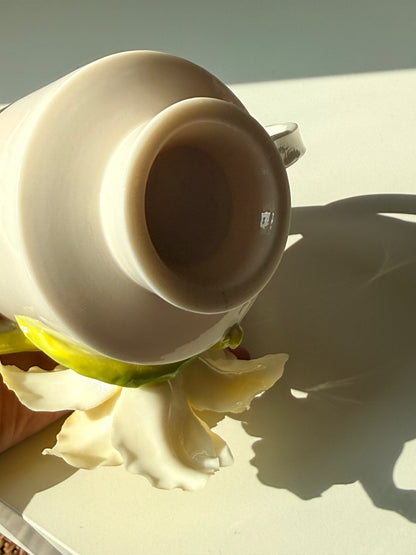 Yellow Lily Ceramic Cup