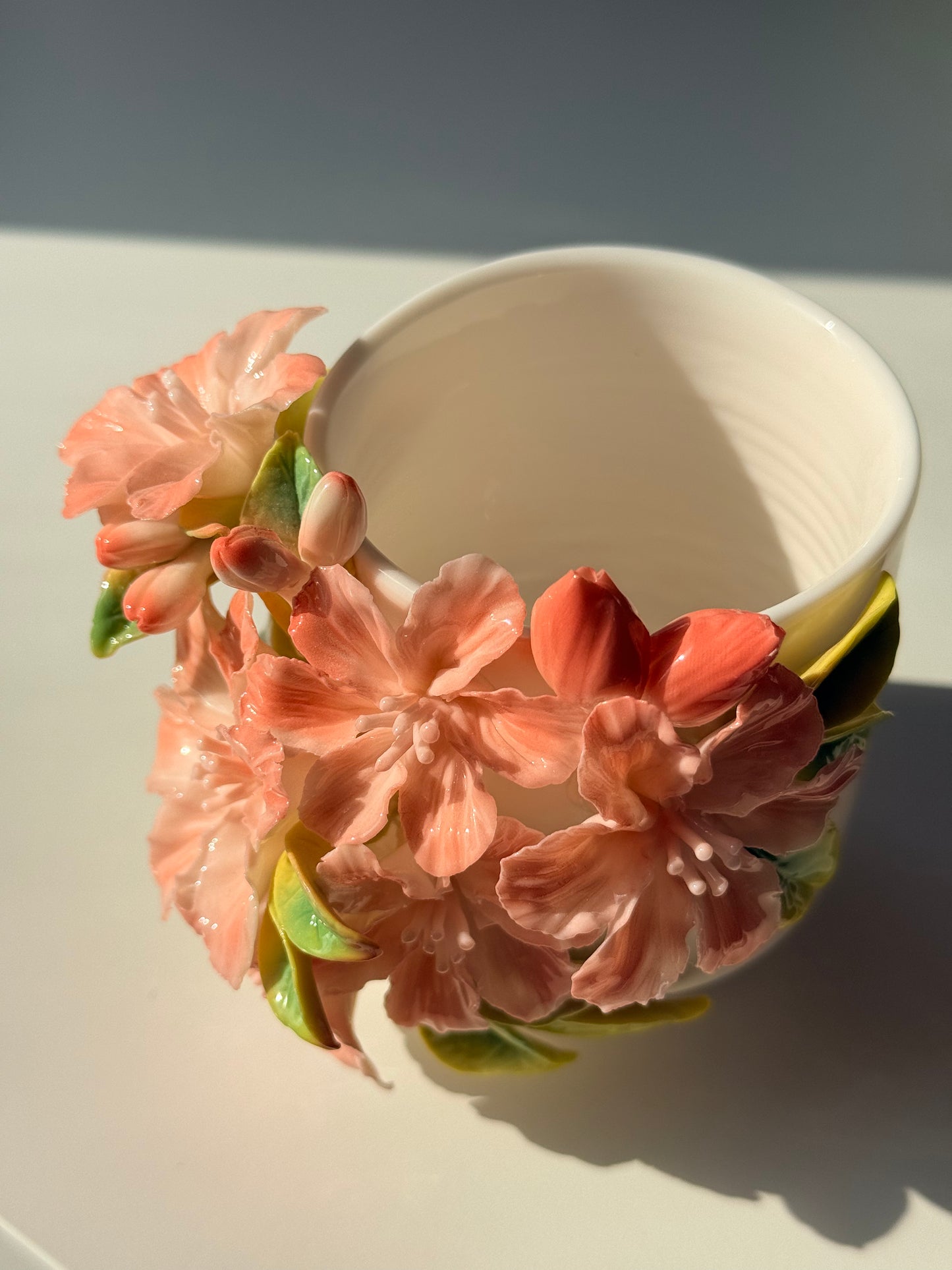 Pink Azalea Ceramic Cup