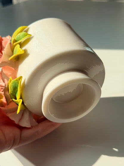 Pink Azalea Ceramic Cup