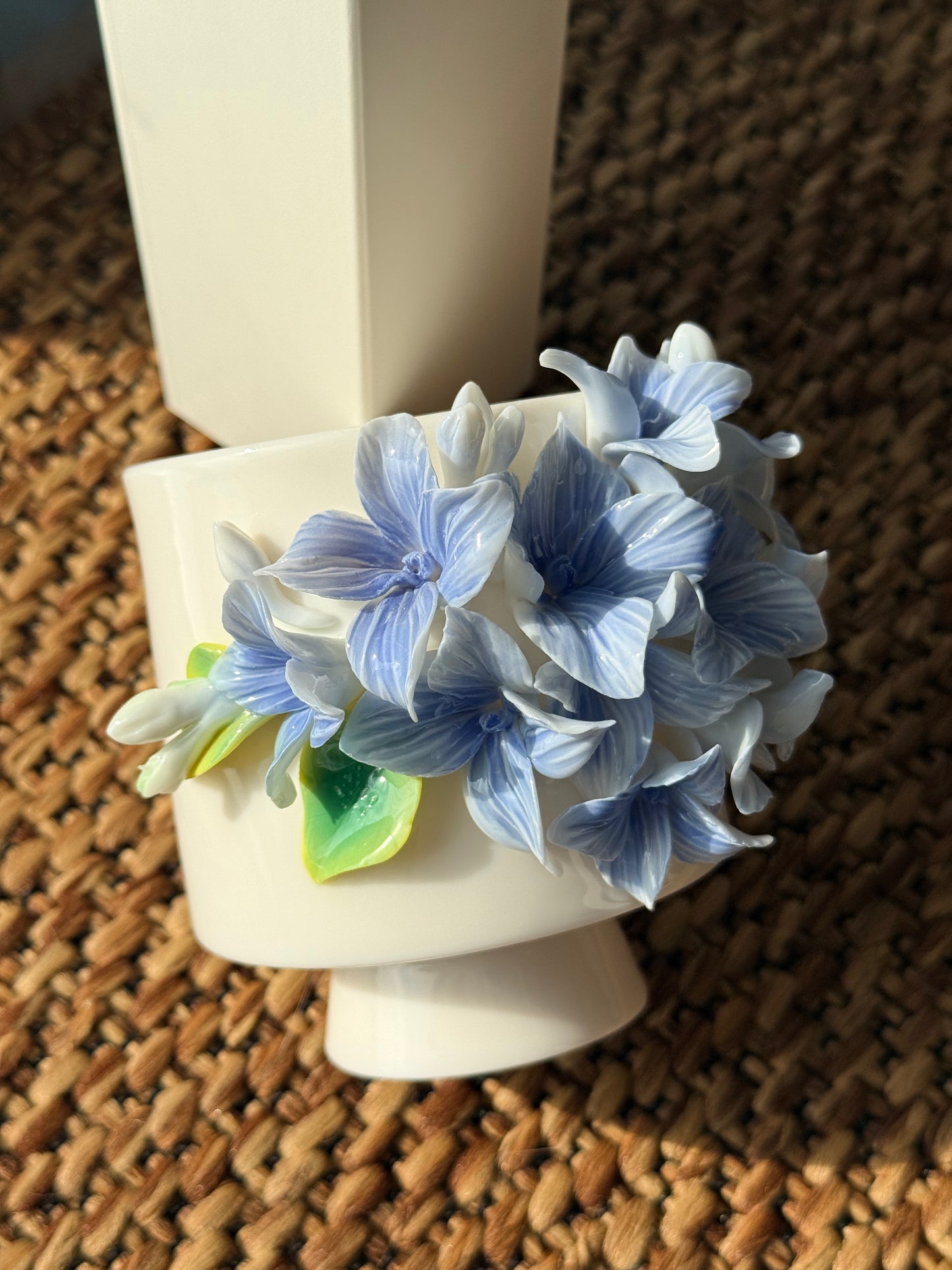 Blue Hydrangea Ceramic Cup