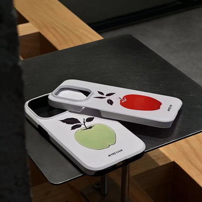 Apple Printed Double Layer Phone Case