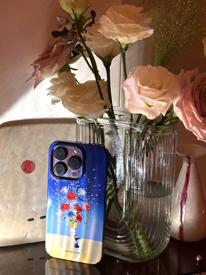 Sparkling Colorful Chrysanthemum Printed Phone Case