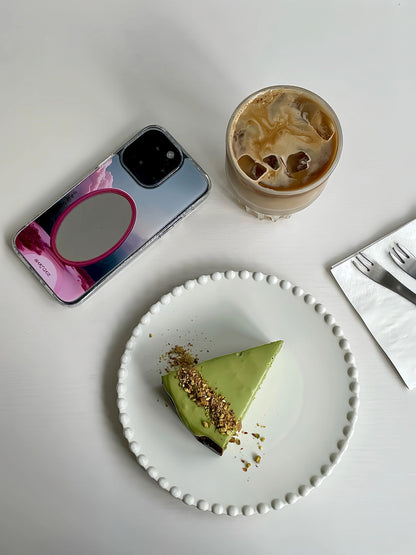 Pink Mirror Printed Double Layer Phone Case