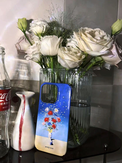 Sparkling Colorful Chrysanthemum Printed Phone Case