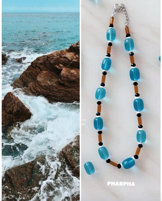 Seaside Rock Beaded Necklace