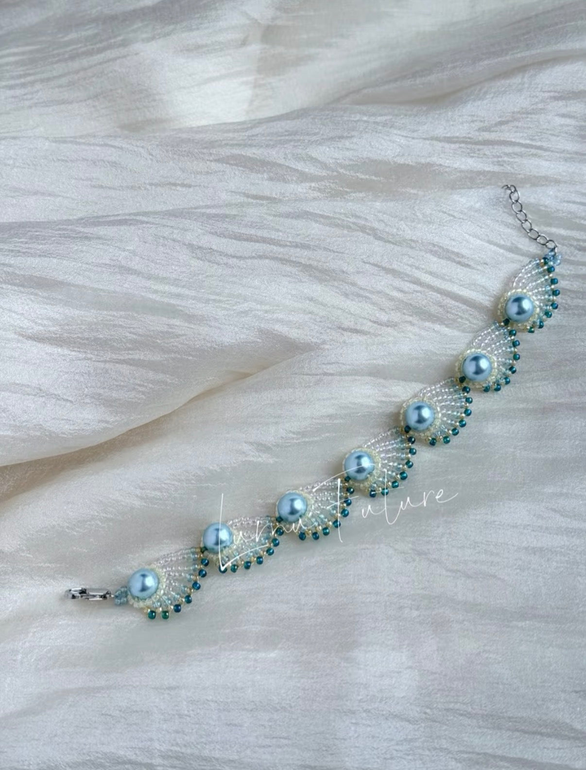 Peacock Beaded Necklace