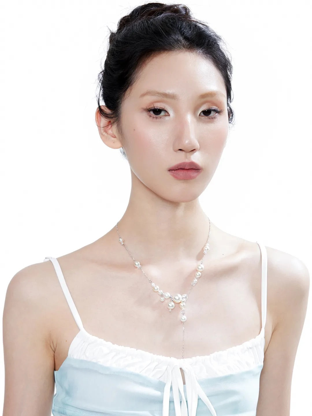 Galaxy Bubble Pearl Beaded Necklace