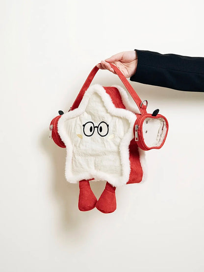 Red Glasses Star-Shaped Backpack