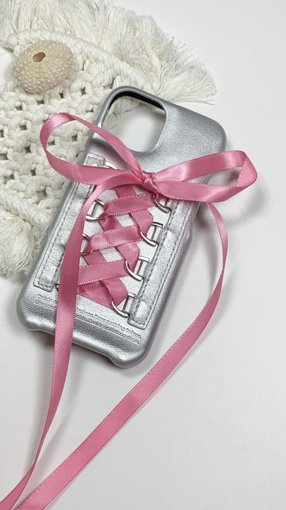 Ballet Strap Silver Phone Case