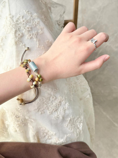Handmade Ceramic Beaded Bracelet