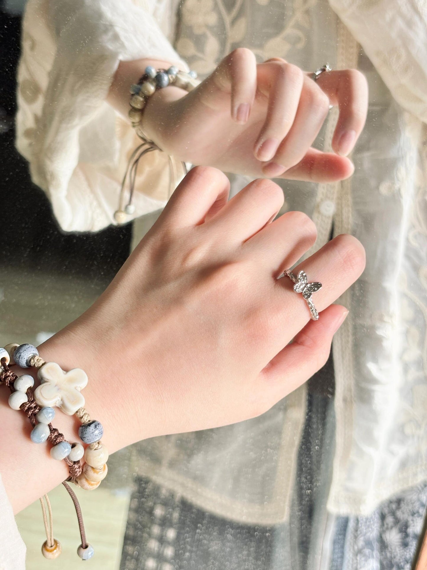 Handmade Ceramic Beaded Bracelet