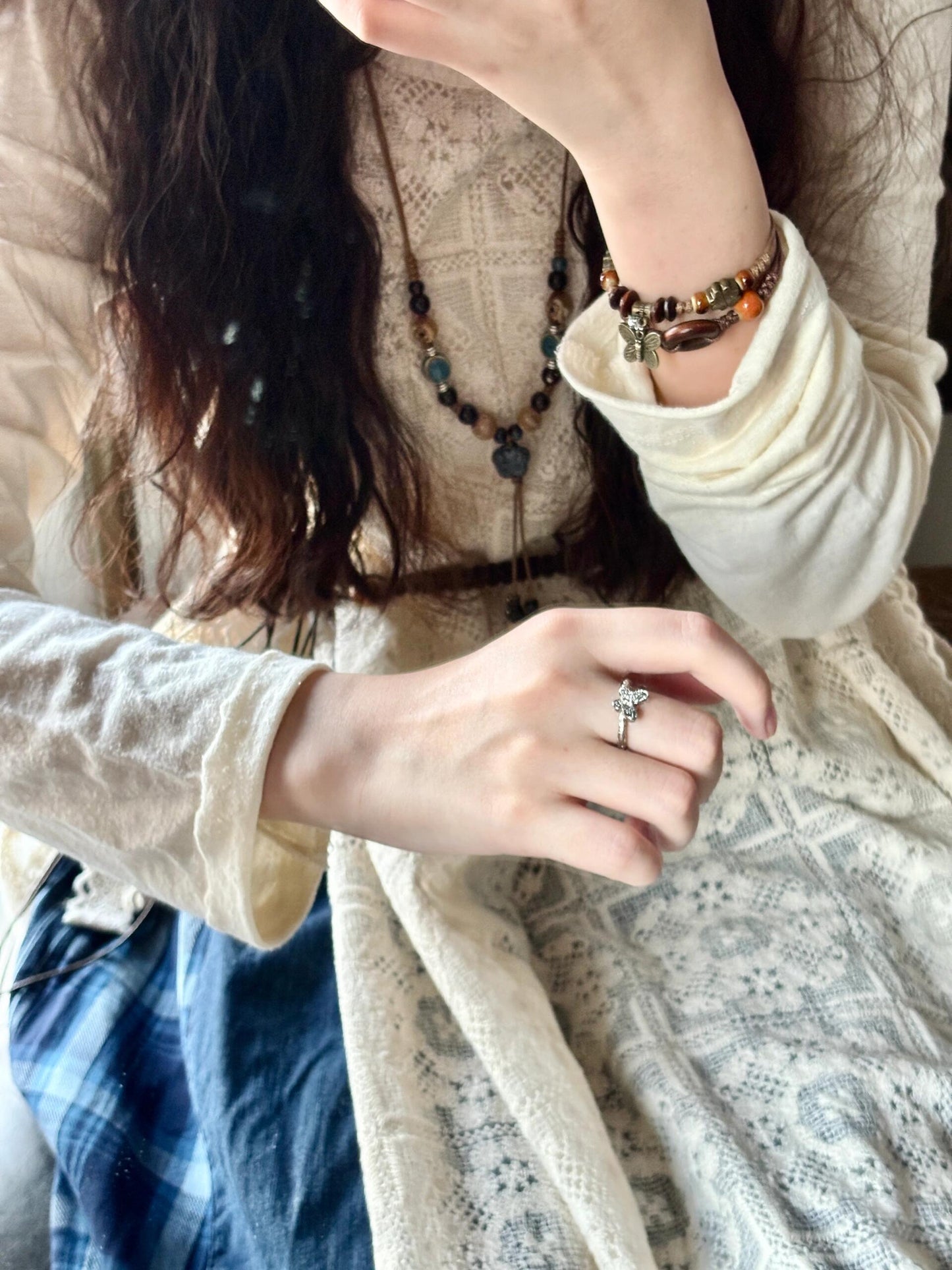Handmade Ceramic Beaded Bracelet