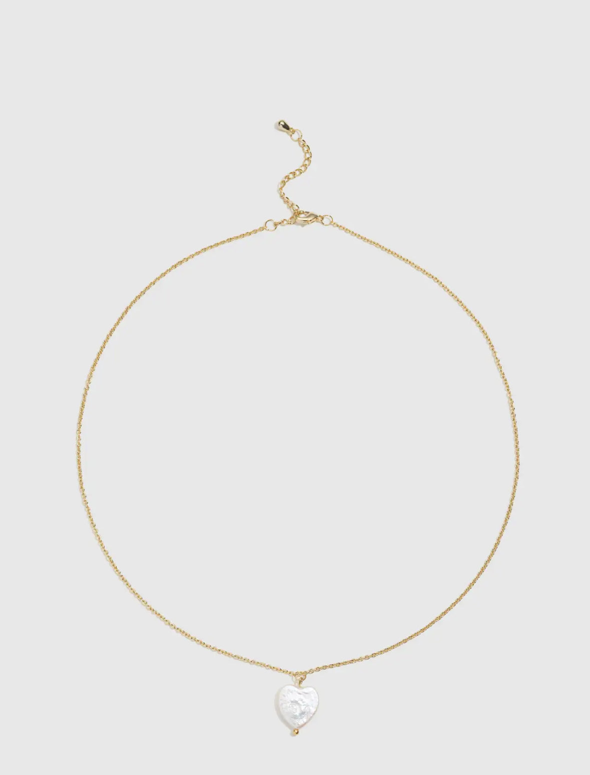 Heart Pearl Stacking Necklace