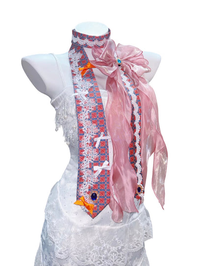 Maximalist Vintage Handmade Big Bow Tie