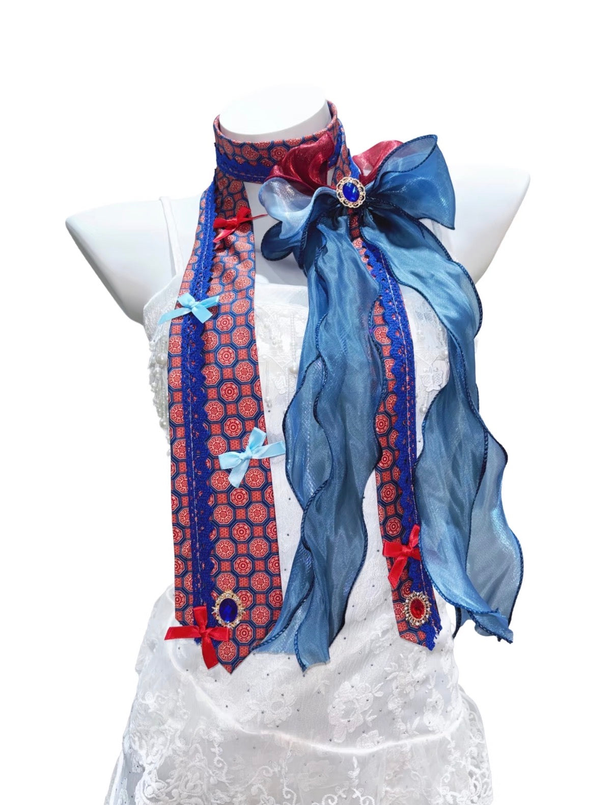 Maximalist Vintage Handmade Big Bow Tie