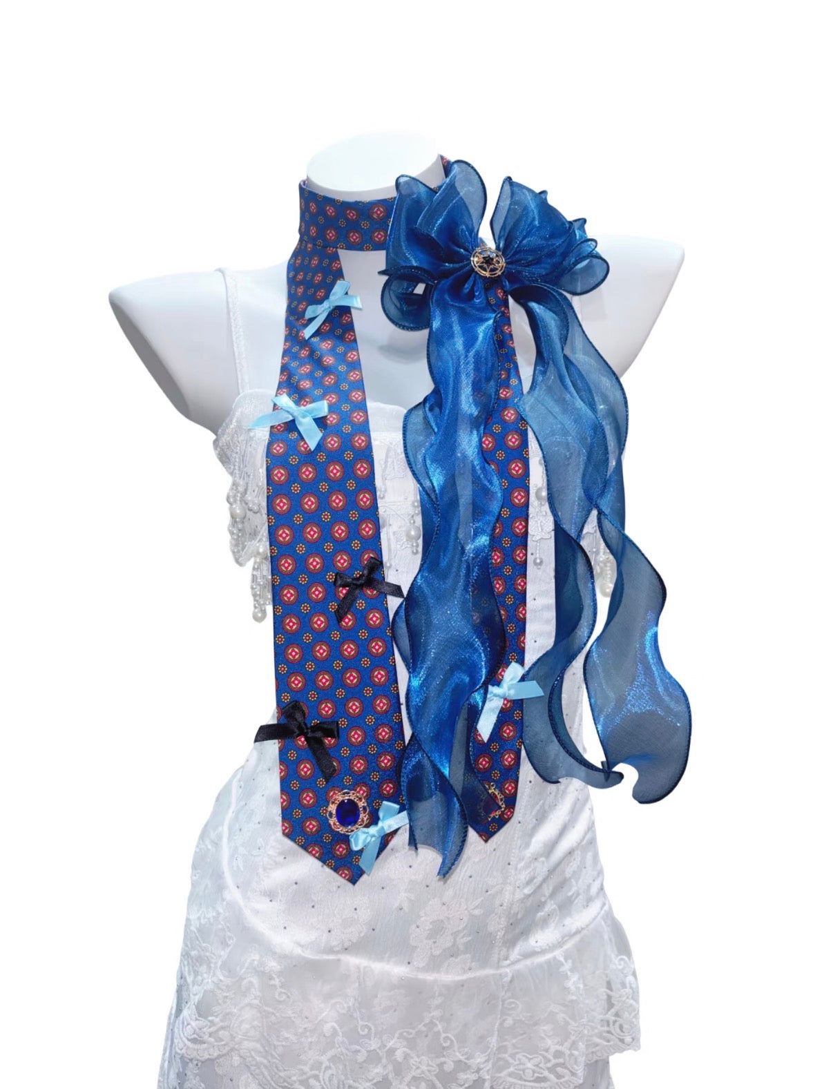 Maximalist Vintage Handmade Big Bow Tie