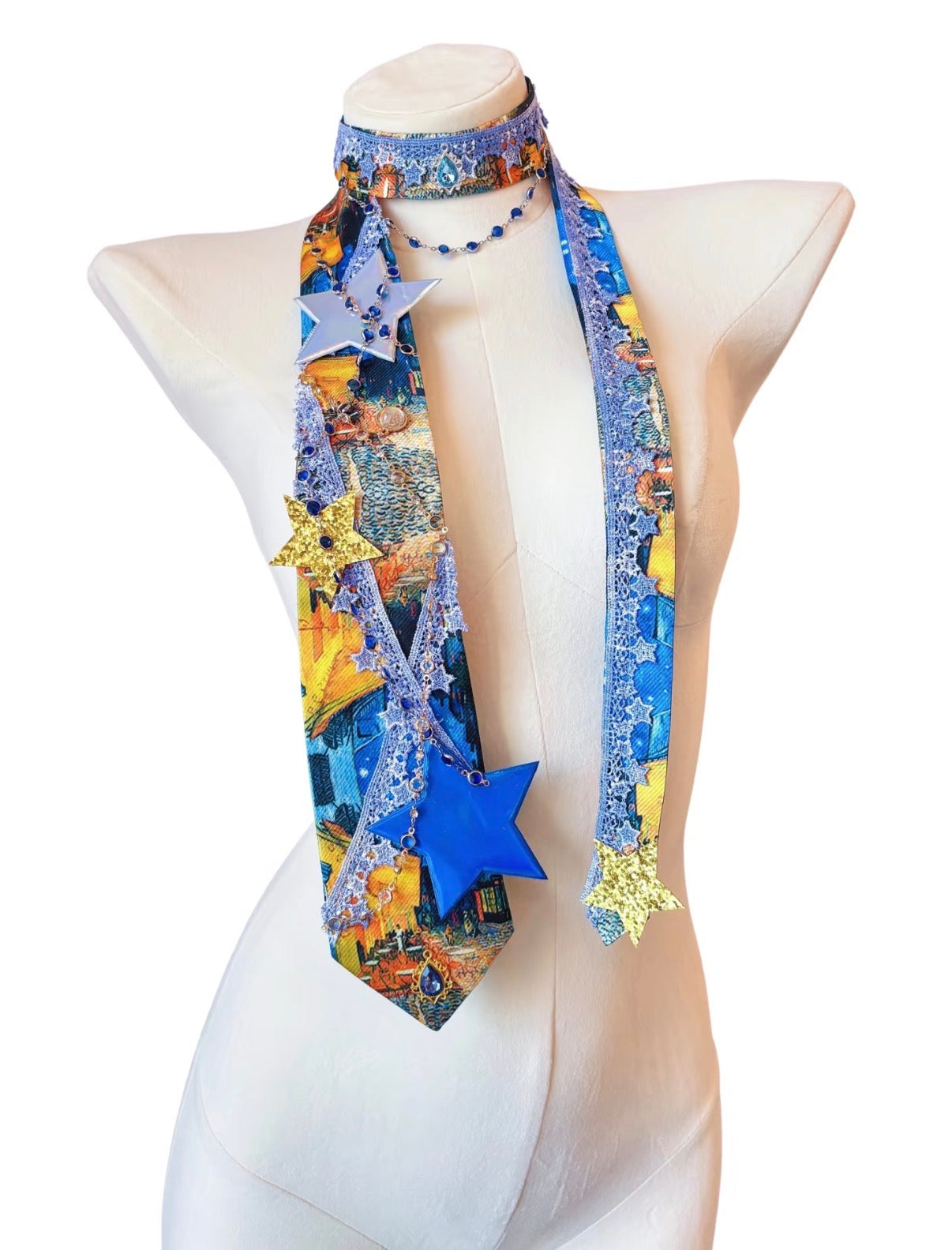Maximalist Vintage Handmade Star Tie