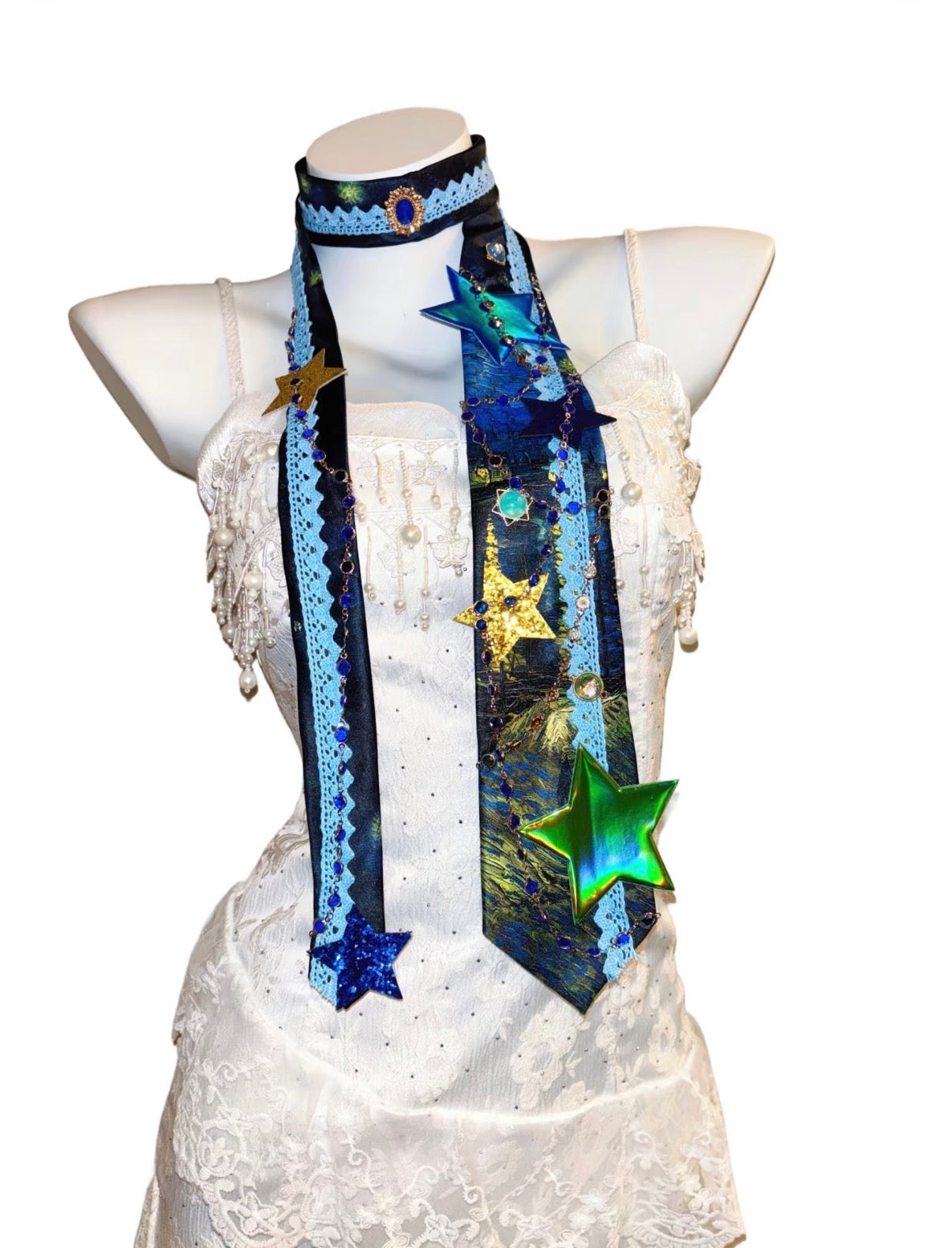 Maximalist Vintage Handmade Star Tie
