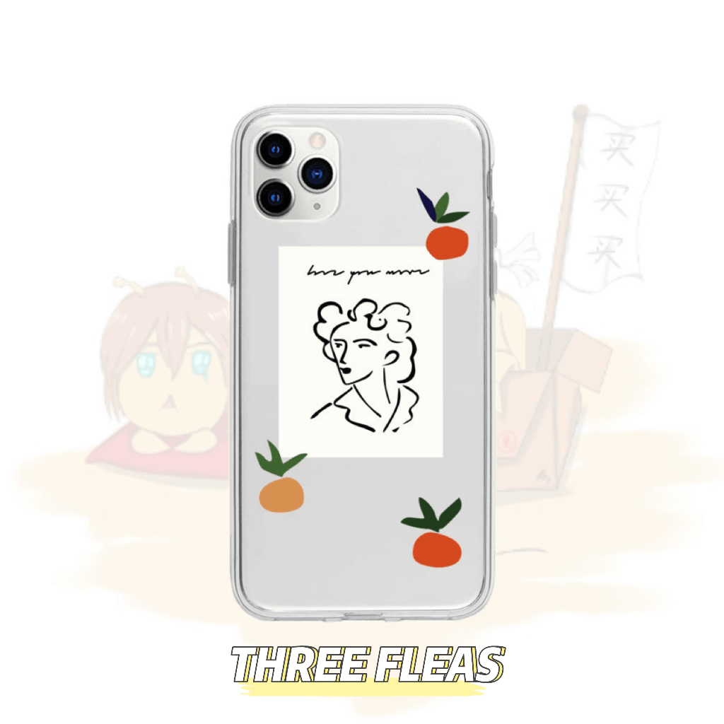 Artistic Transparent iPhone Case | phone accessories | Three Fleas