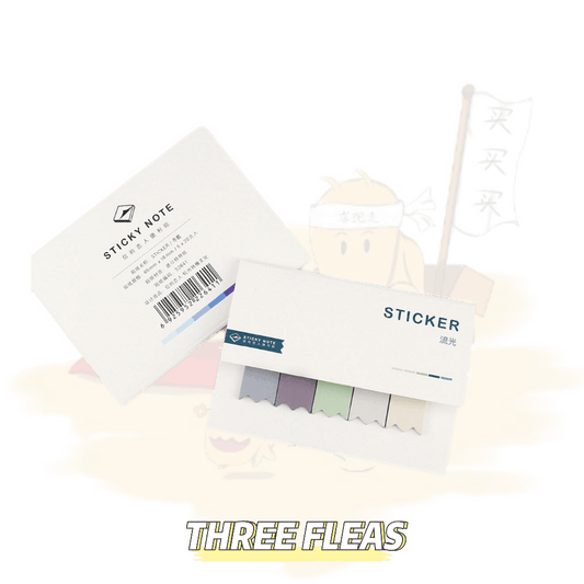 Faded Color Sticky Memostationery - Three Fleas