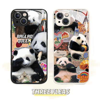 [ Meme Case ] Panda Panda Silicone Mirror Case