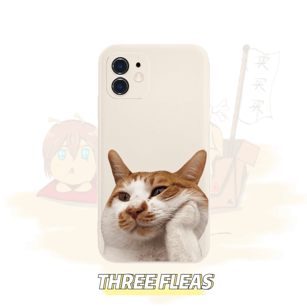 [ Meme Case] Thinker Cat Phone Case | phone accessories | Three Fleas