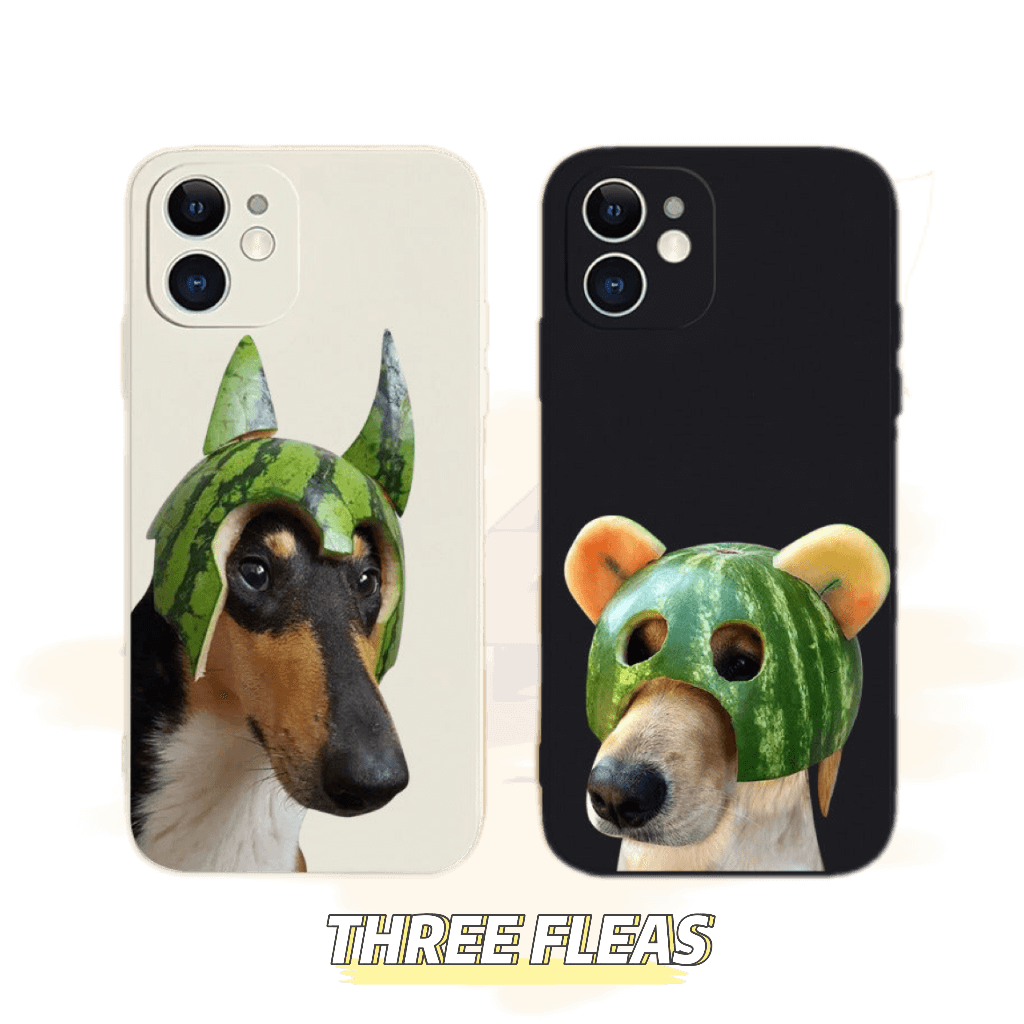 [Meme Case] Watermelon Dog Phone Case | phone accessories | Three Fleas