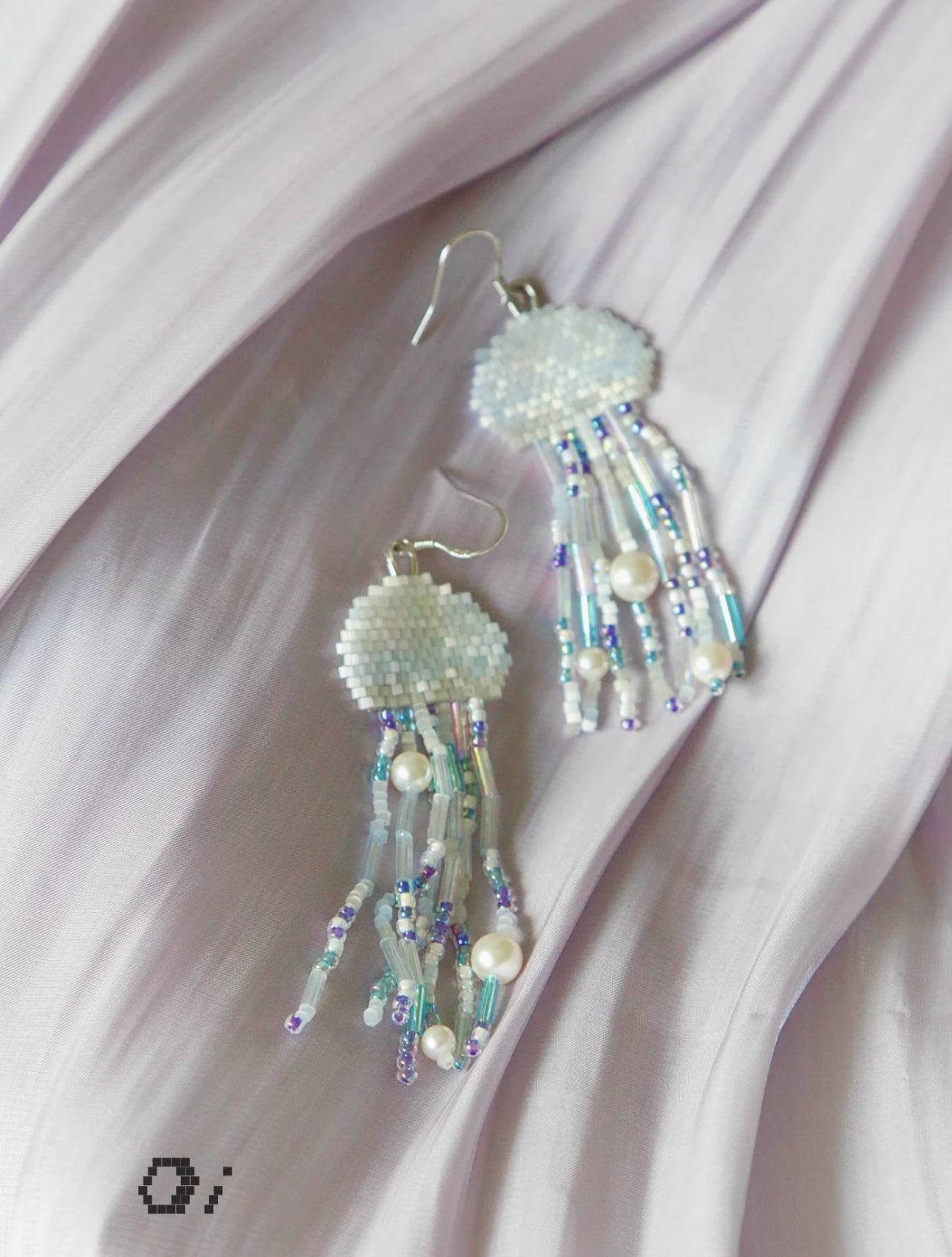 Jellyfish MIYUKI Beaded Earrings