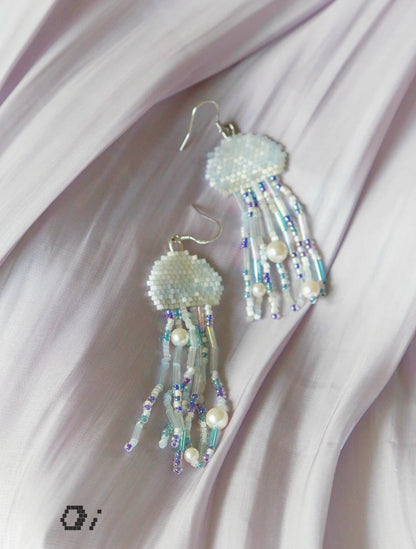 Jellyfish MIYUKI Beaded Earrings