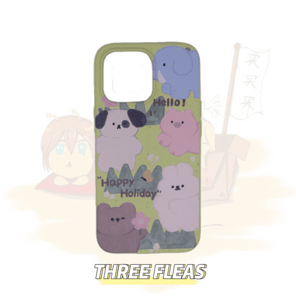 Happy holiday my friends degradable phone case