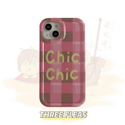 Simple Pink Checkered Case