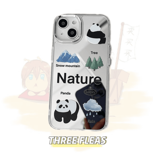 Panda and Nature | phone accessories | Three Fleas