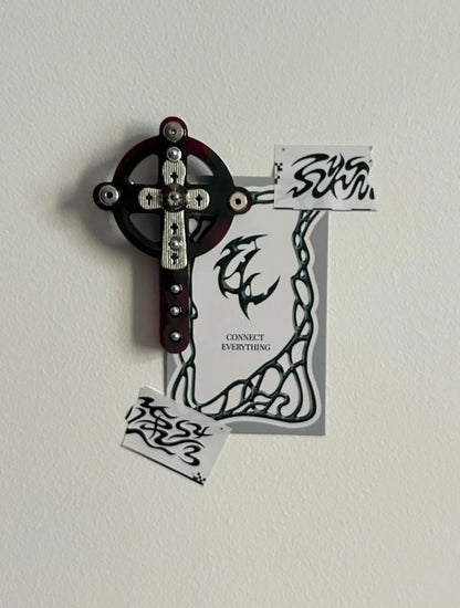 Punk Metal Cross Hair Clip | Hair Accessories | Three Fleas
