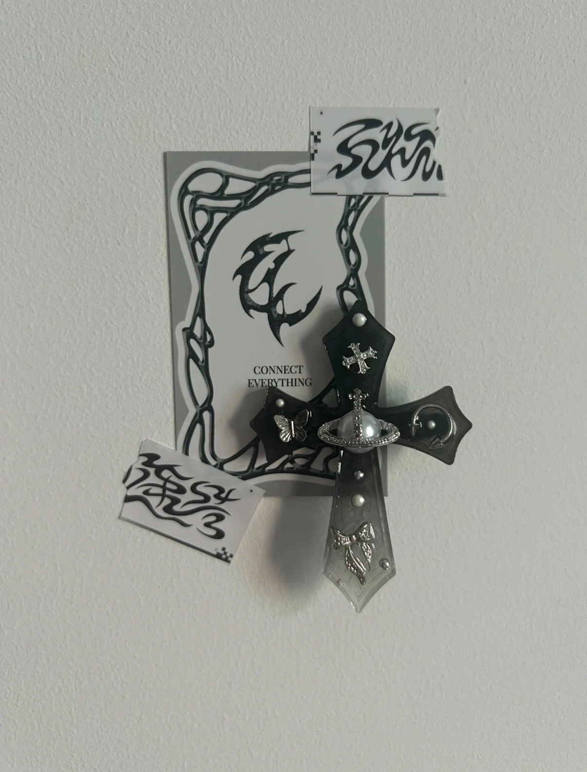Punk Metal Cross Hair Clip | Hair Accessories | Three Fleas
