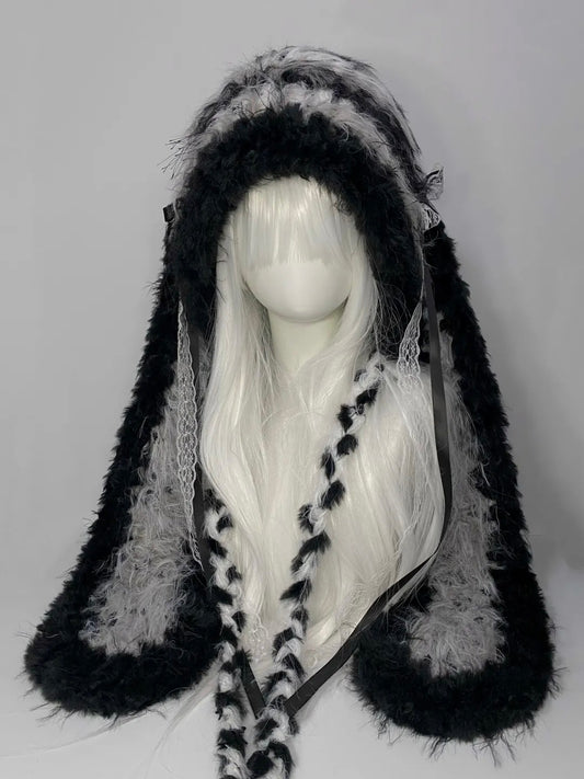 Lace Bunny Crochet Hat