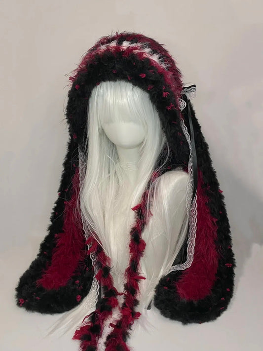 Cherry Bunny Crochet Hat