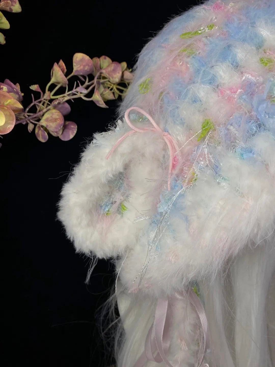 Pink Blue Lamb Crochet Hat