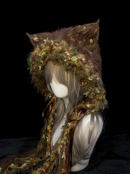 Forest Fox Ear Crochet Hat