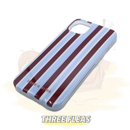 Striped Blue Pink Phone Case