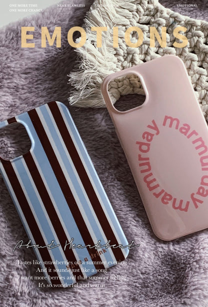 Striped Blue Pink Phone Case