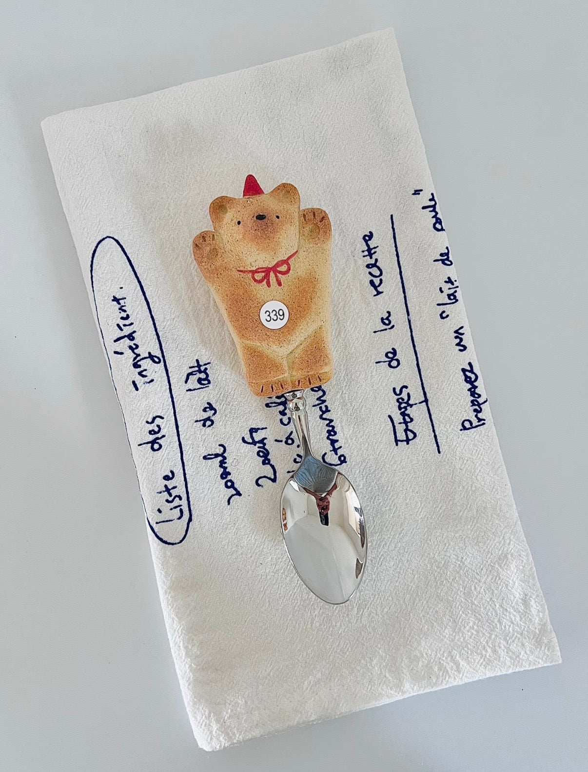 Ceramic Cookie Bear Spoon