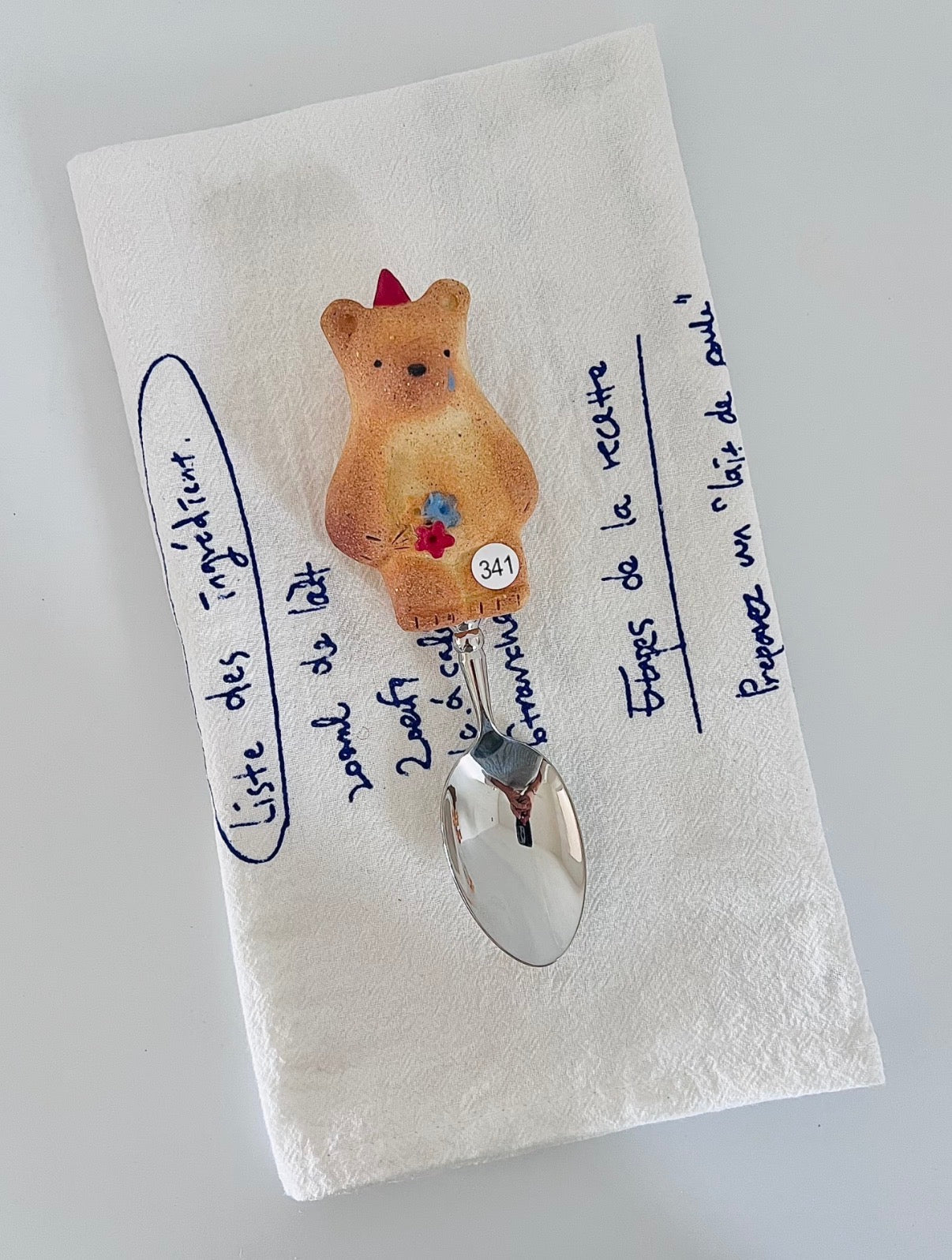 Ceramic Cookie Bear Spoon
