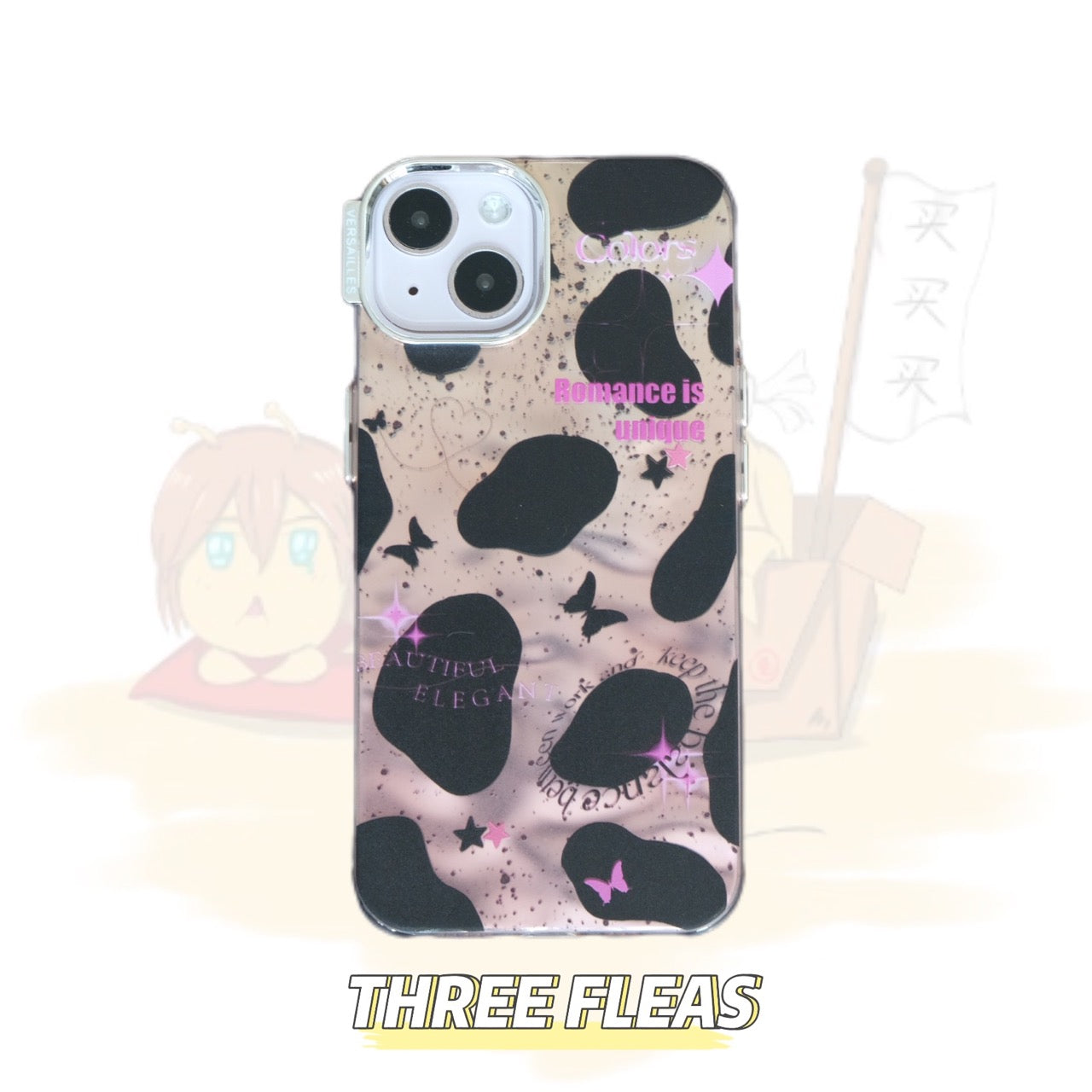 Spotted Printed Metallic Water Ripple Phone Case