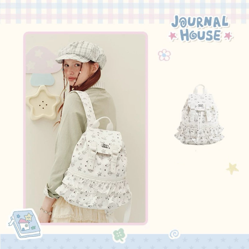 Vanwalk Lace Polka Dot Ballerina Backpack | Bag | Three Fleas