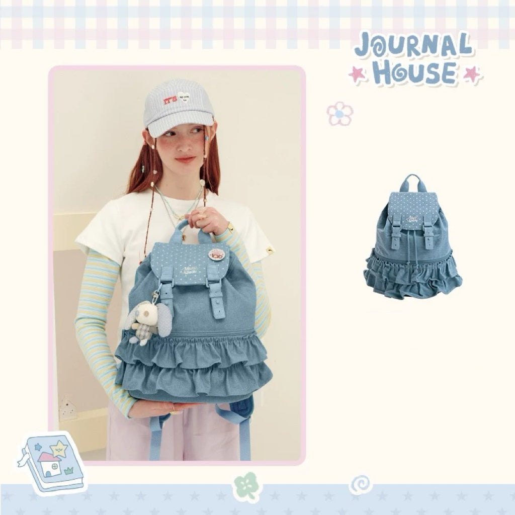 Vanwalk Lace Polka Dot Ballerina Backpack | Bag | Three Fleas