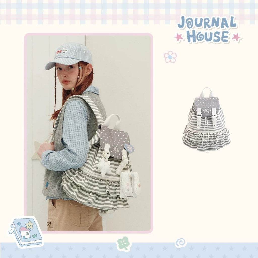 Vanwalk Lace Polka Dot Ballerina Backpack | Bag | Three Fleas