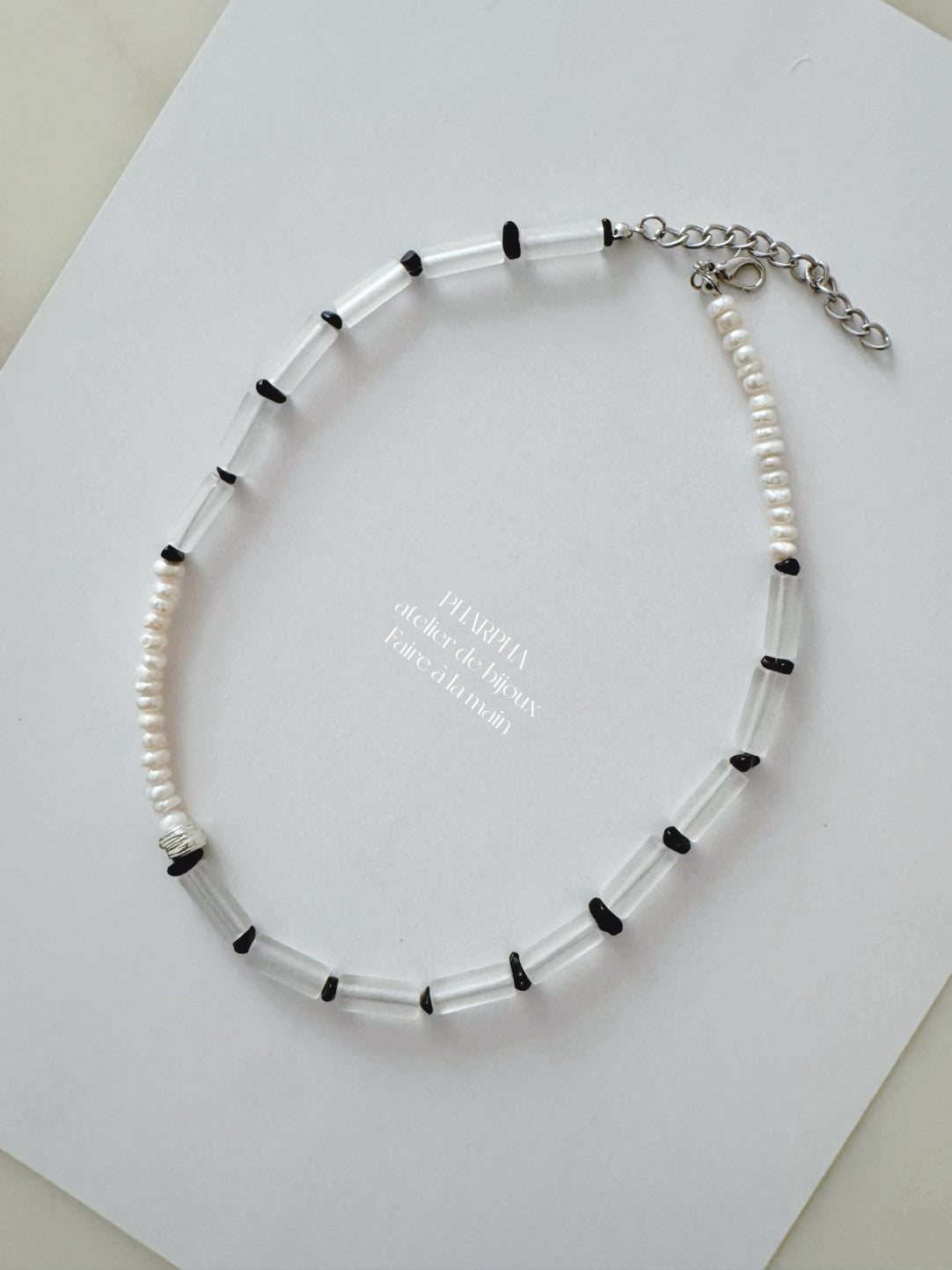 Ice Color Beaded Necklace