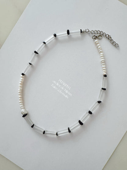 Ice Color Beaded Necklace