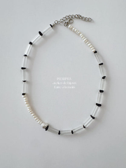 Ice Color Beaded Necklace